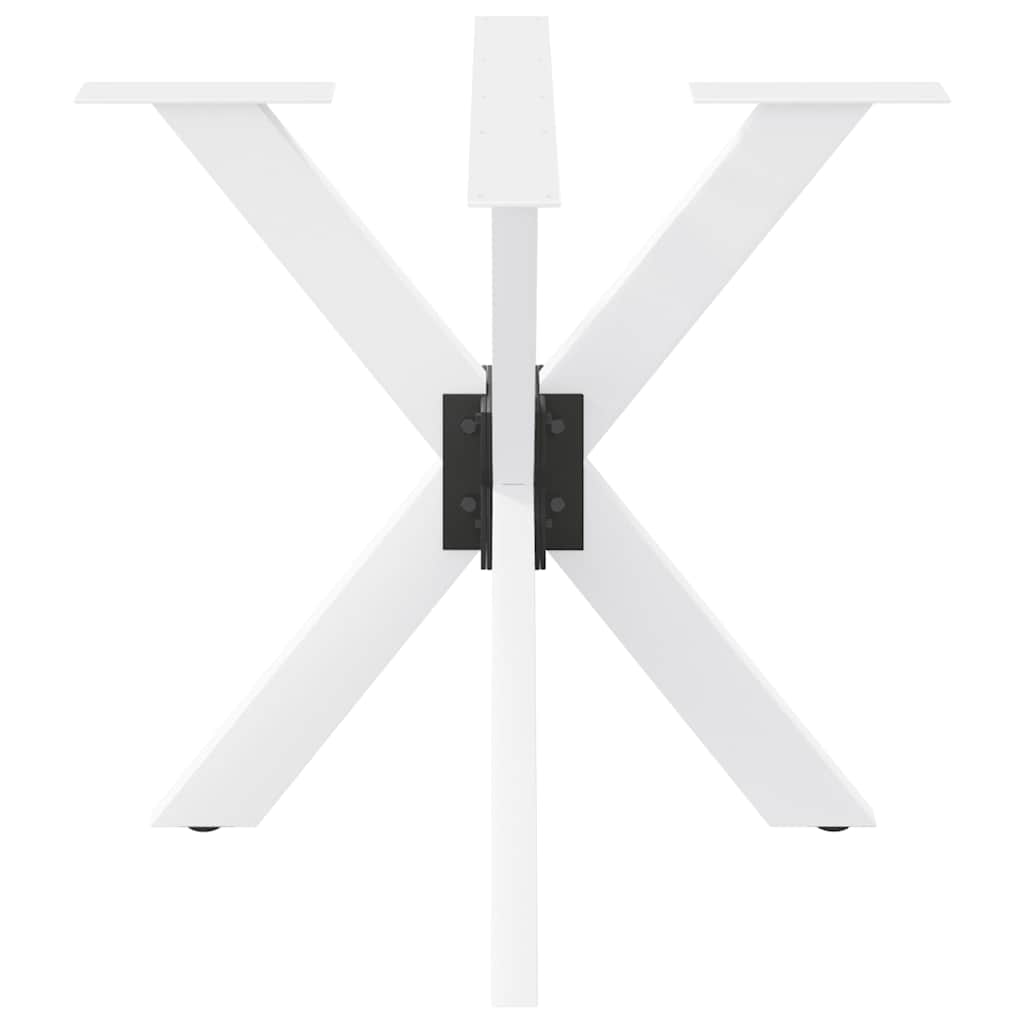 Dining Table Leg Spider Shape White 85x85x(72-73) cm Steel