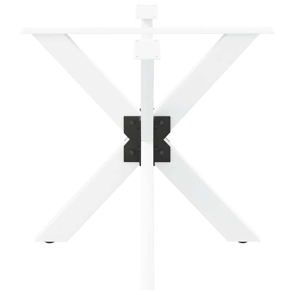 Dining Table Leg Spider Shape White 85x85x(72-73) cm Steel