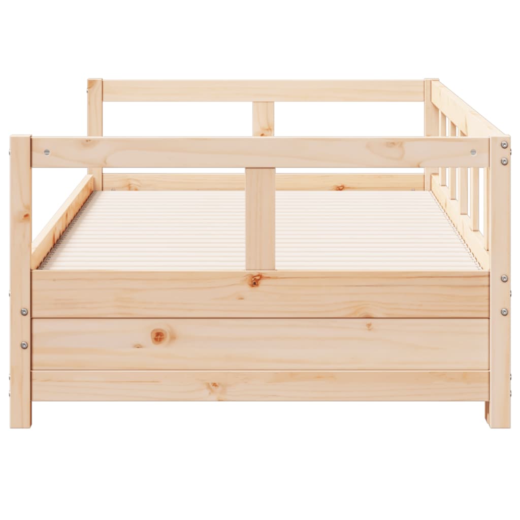 Solid Pine Daybed Frame 80x200 cm – Mattress Not Included