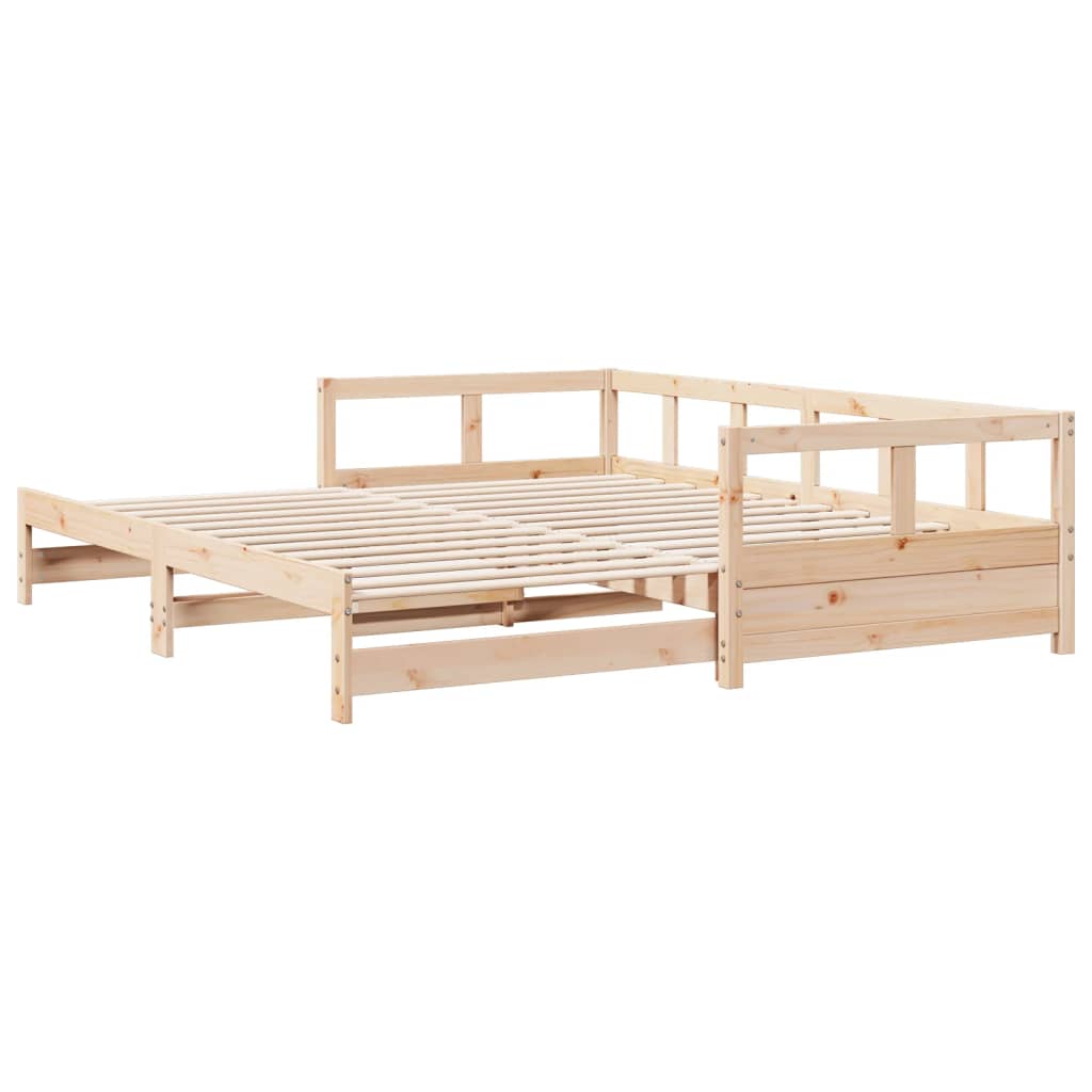 Solid Pine Daybed Frame 80x200 cm – Mattress Not Included