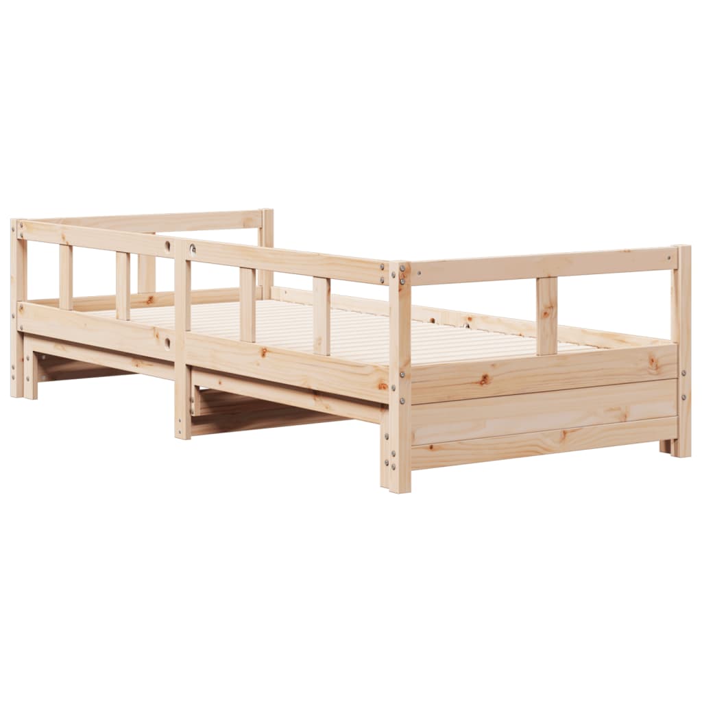 Solid Pine 90x190 cm Daybed Frame – No Mattress Included