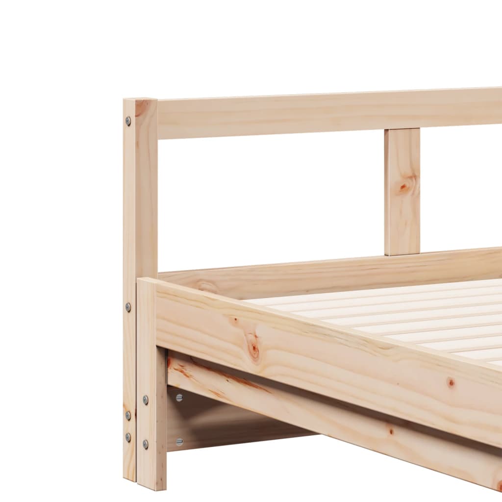 Solid Pine 90x190 cm Daybed Frame – No Mattress Included