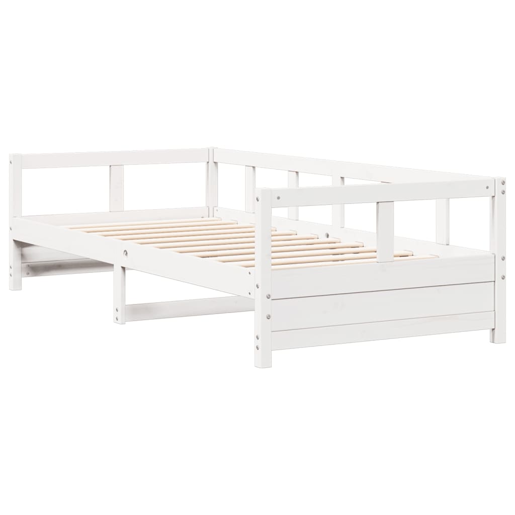 White Solid Pine Daybed Frame 80x200 cm - No Mattress Included