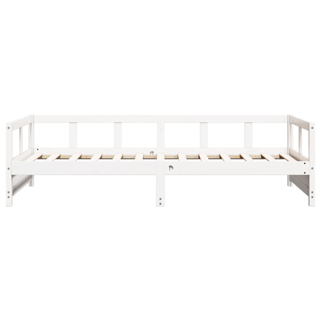 White Solid Pine Daybed Frame 80x200 cm - No Mattress Included