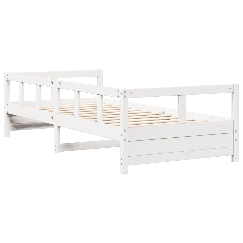 White Solid Pine Daybed Frame 80x200 cm - No Mattress Included