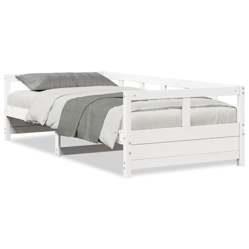 White Solid Pine Daybed Frame 90x200 cm - No Mattress Included