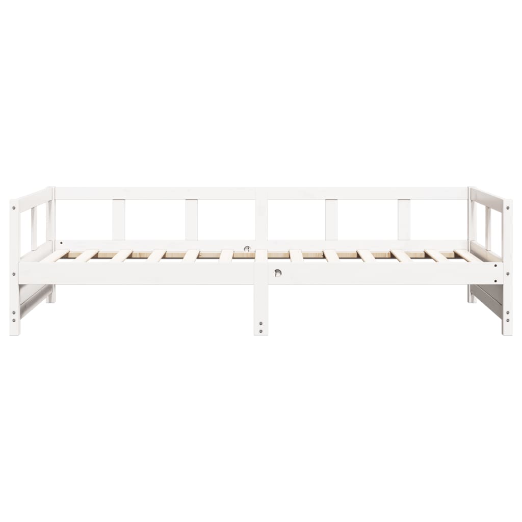 White Solid Pine Daybed Frame 90x200 cm - No Mattress Included