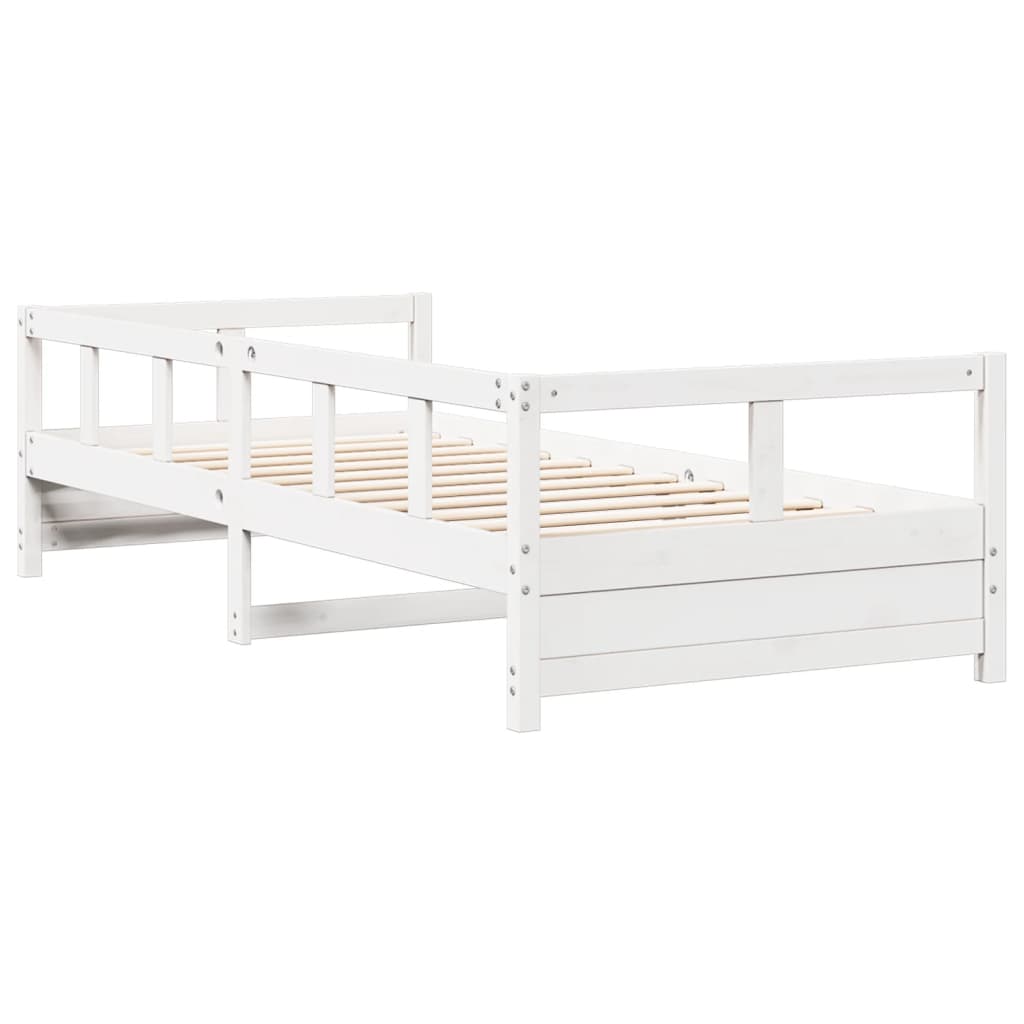 White Solid Pine Daybed Frame 90x200 cm - No Mattress Included
