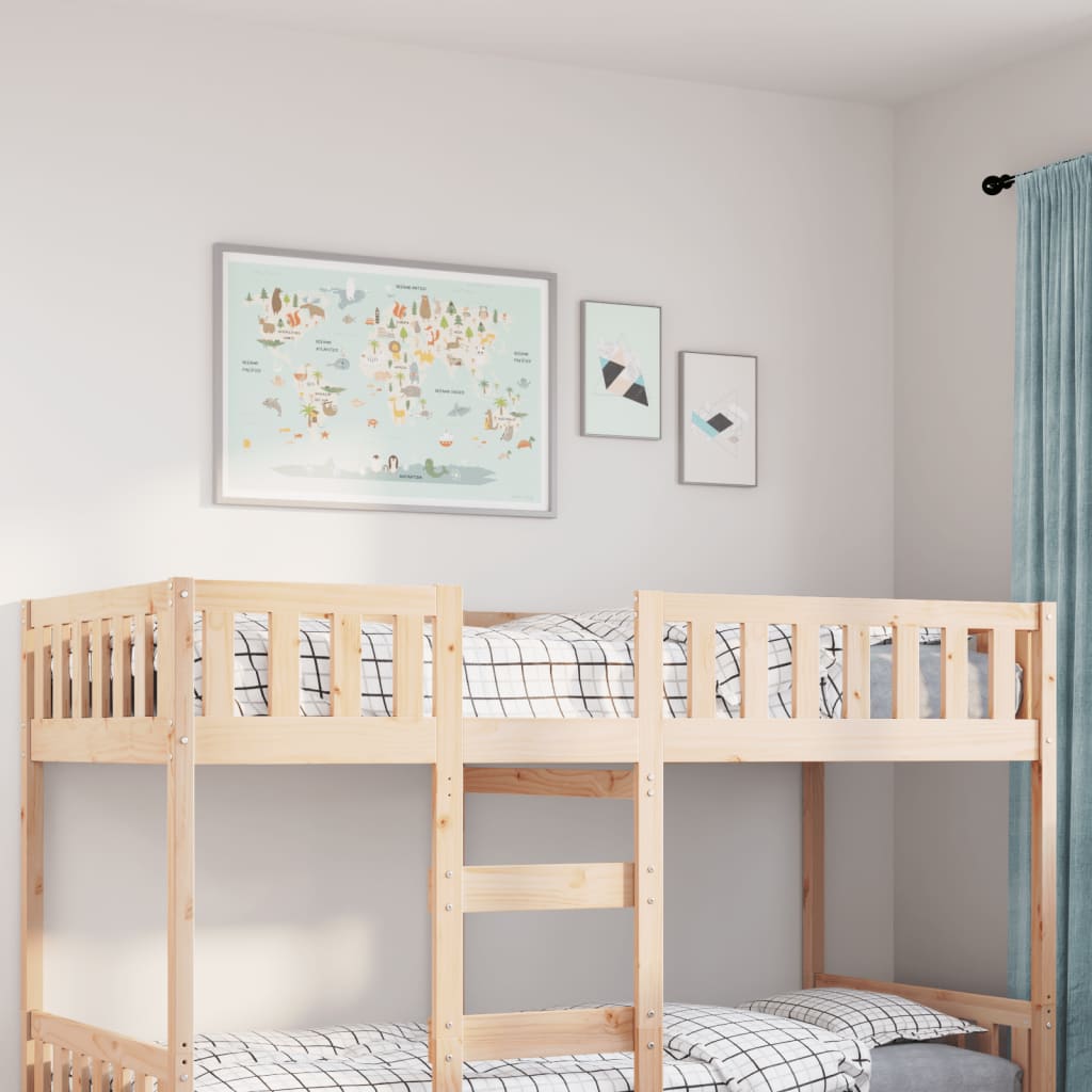 Solid Pine Children's Bed 90x200 cm - No Mattress Included