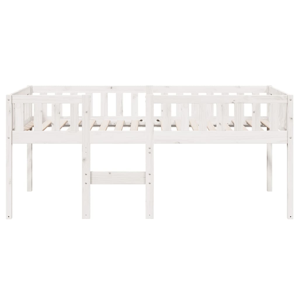 Solid Pine Children's Bed Frame 90x190 cm - White Finish