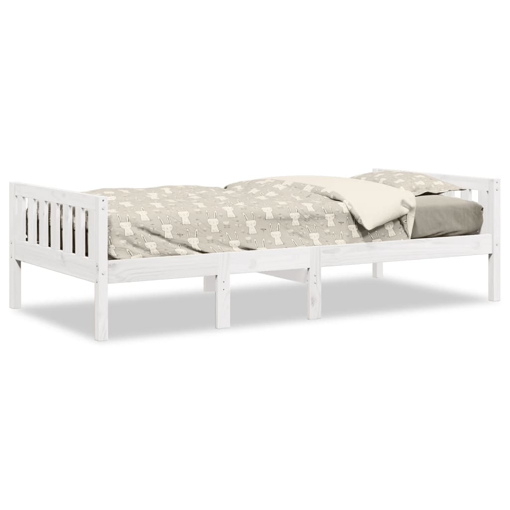 Solid Pine White Children's Bed 80x200 cm - No Mattress Included