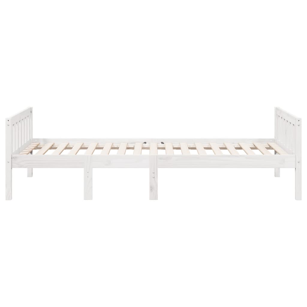 Solid Pine White Children's Bed 80x200 cm - No Mattress Included