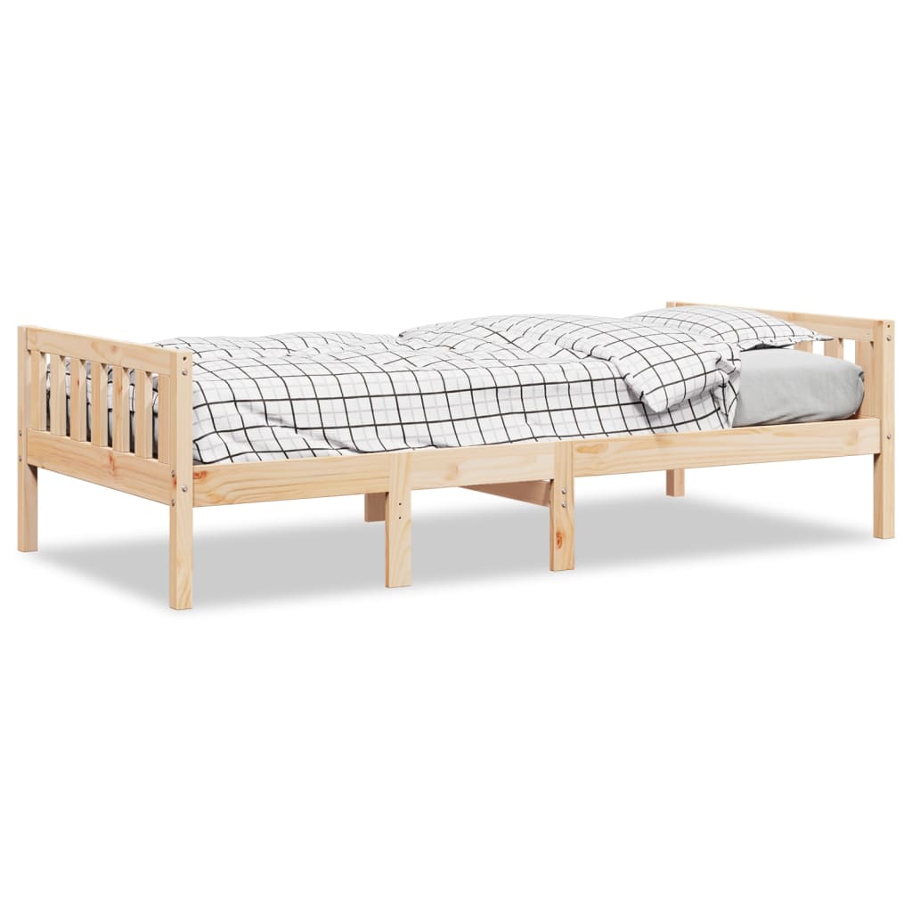 Solid Pine Children's Bed Frame 90x200 cm - No Mattress Included