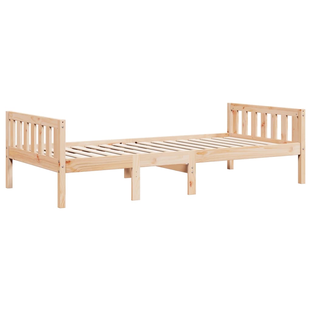 Solid Pine Children's Bed Frame 90x200 cm - No Mattress Included