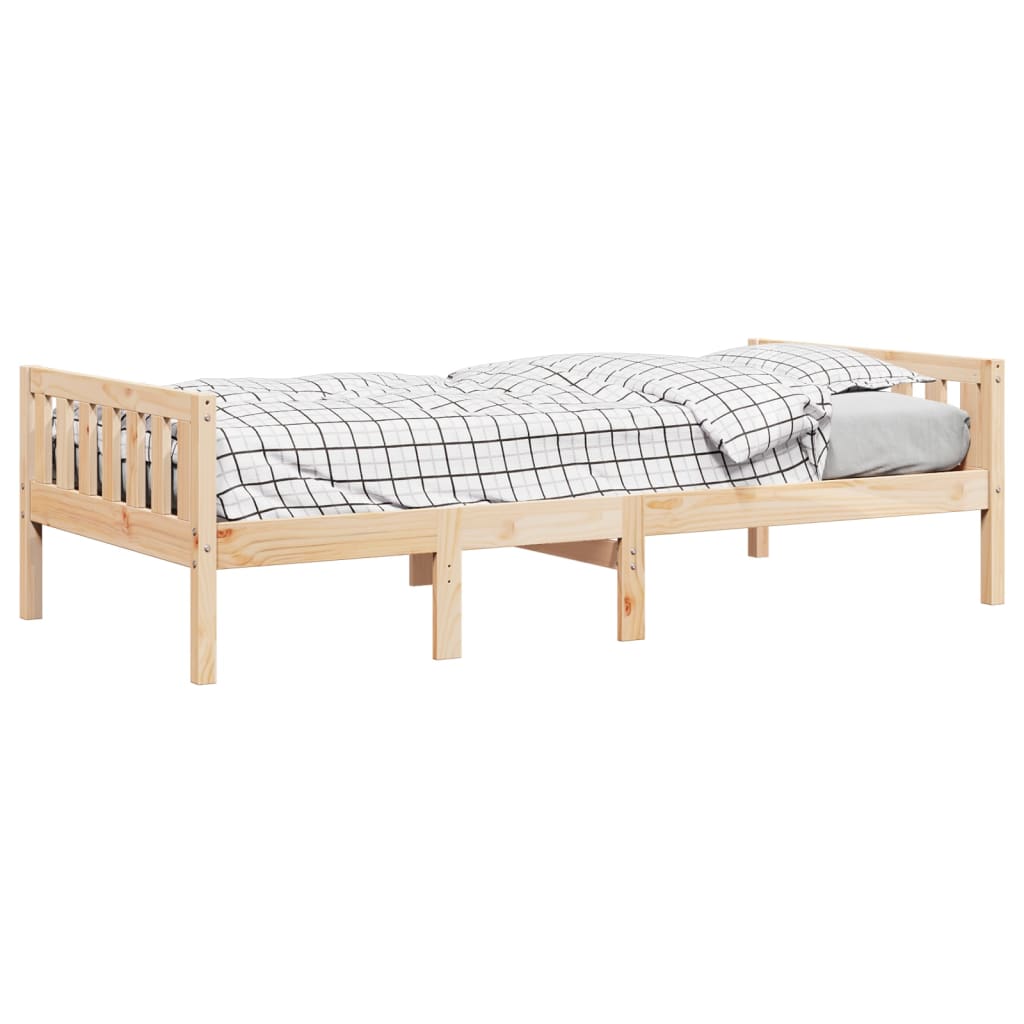 Solid Pine Children's Bed Frame 90x200 cm - No Mattress Included