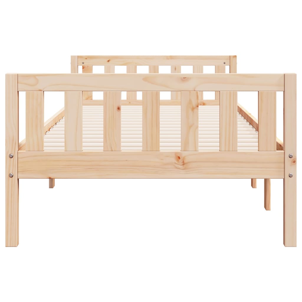Solid Pine Children's Bed Frame 90x200 cm - No Mattress Included