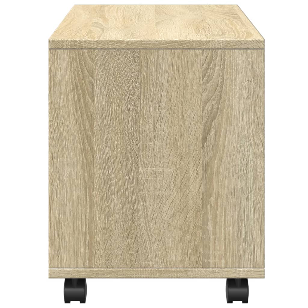 Sonoma Oak Rolling Cabinet 72x33x42.5 cm - Engineered Wood