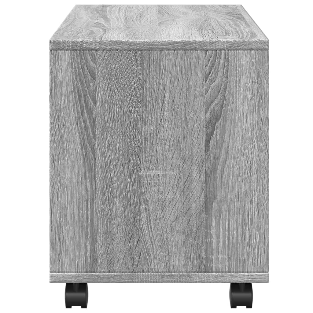 Grey Sonoma Engineered Wood Rolling Cabinet 72x33x42.5 cm