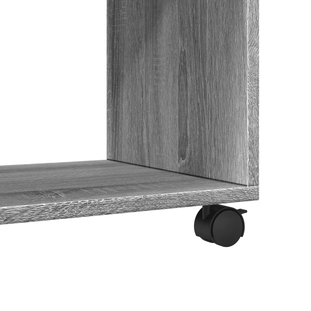 Grey Sonoma Engineered Wood Rolling Cabinet 72x33x42.5 cm