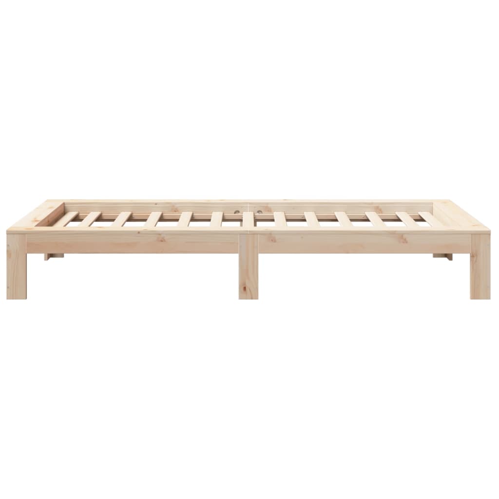 Solid Pine Wood Small Single Bed Frame 75x190 cm - No Mattress
