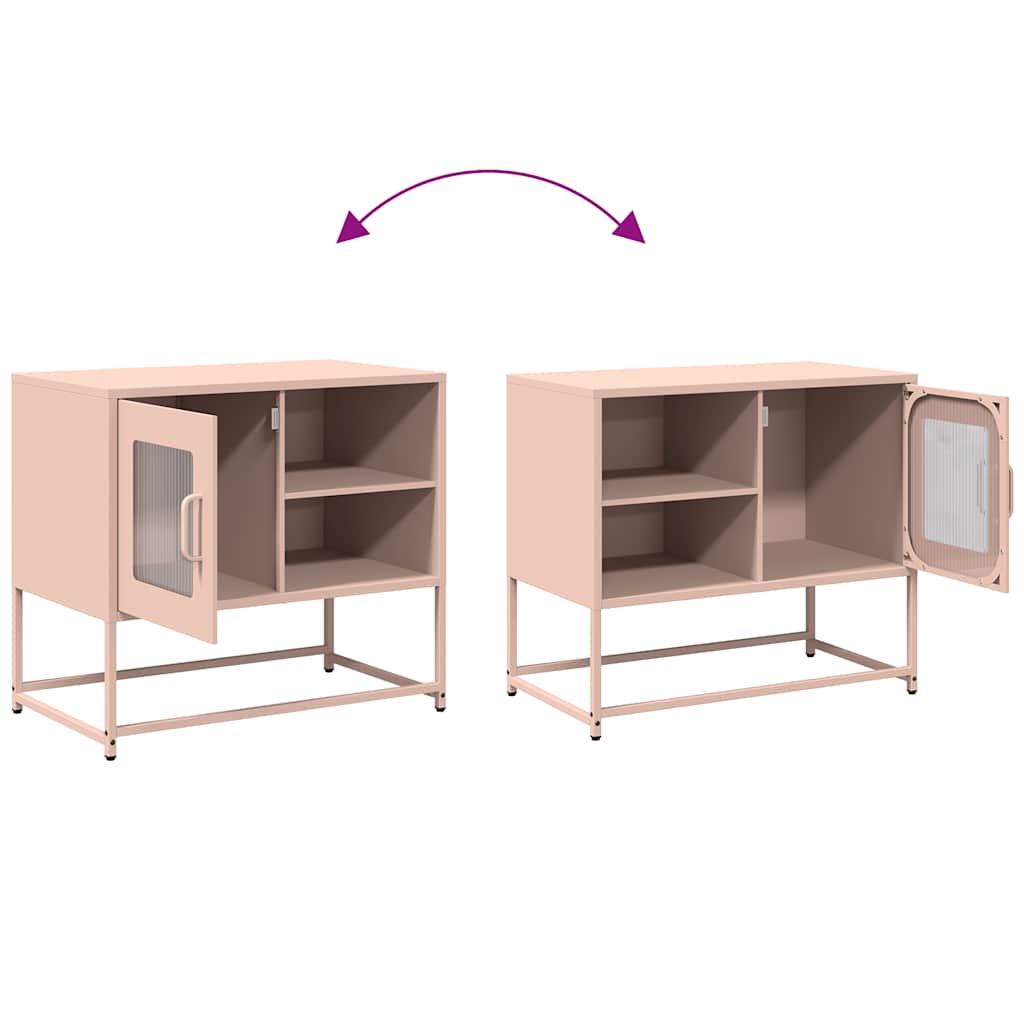TV Cabinet Pink 68x39x60.5 cm Steel