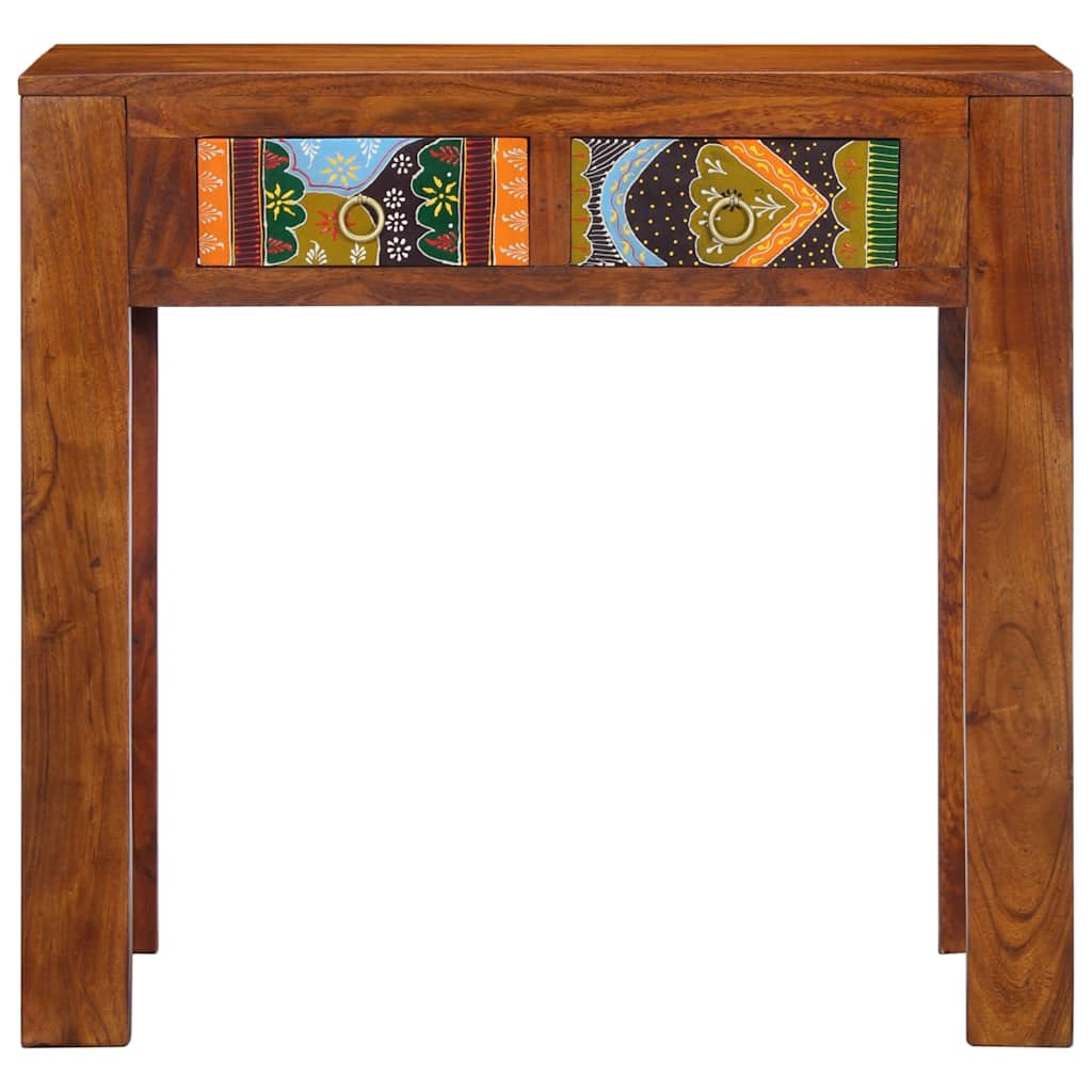 Solid Wood Acacia Console Table 80x35x75 cm - Elegant & Durable