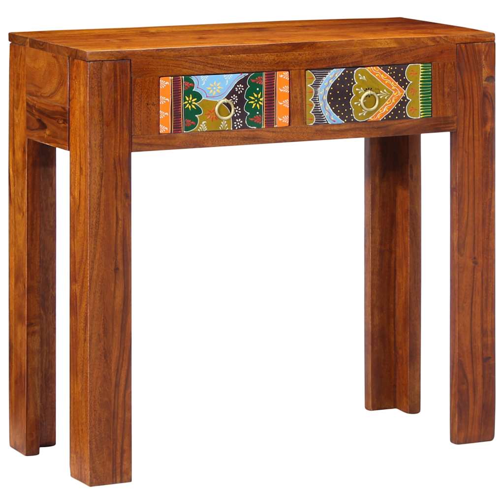 Solid Wood Acacia Console Table 80x35x75 cm - Elegant & Durable