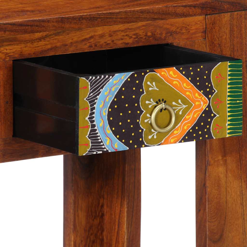 Solid Wood Acacia Console Table 80x35x75 cm - Elegant & Durable