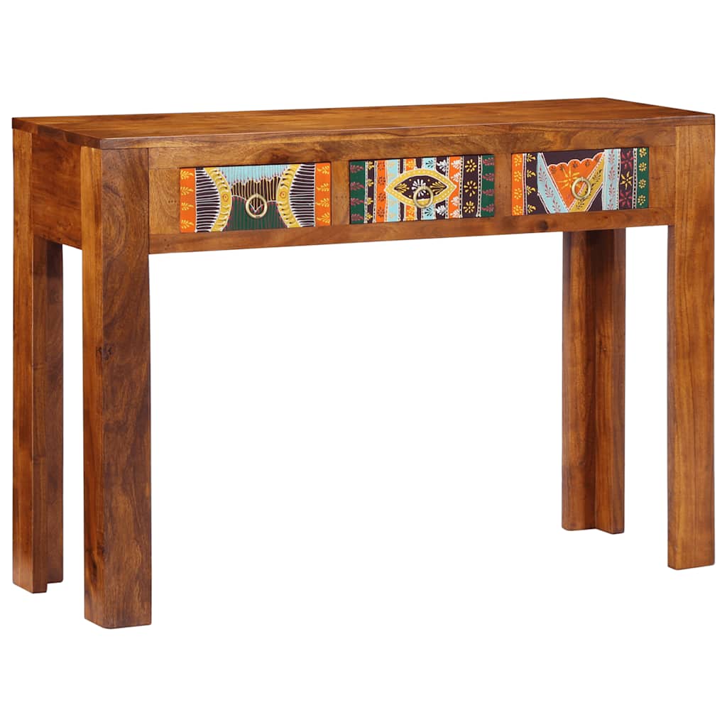 Solid Acacia Wood Console Table 110x35x75 cm - Elegant Design