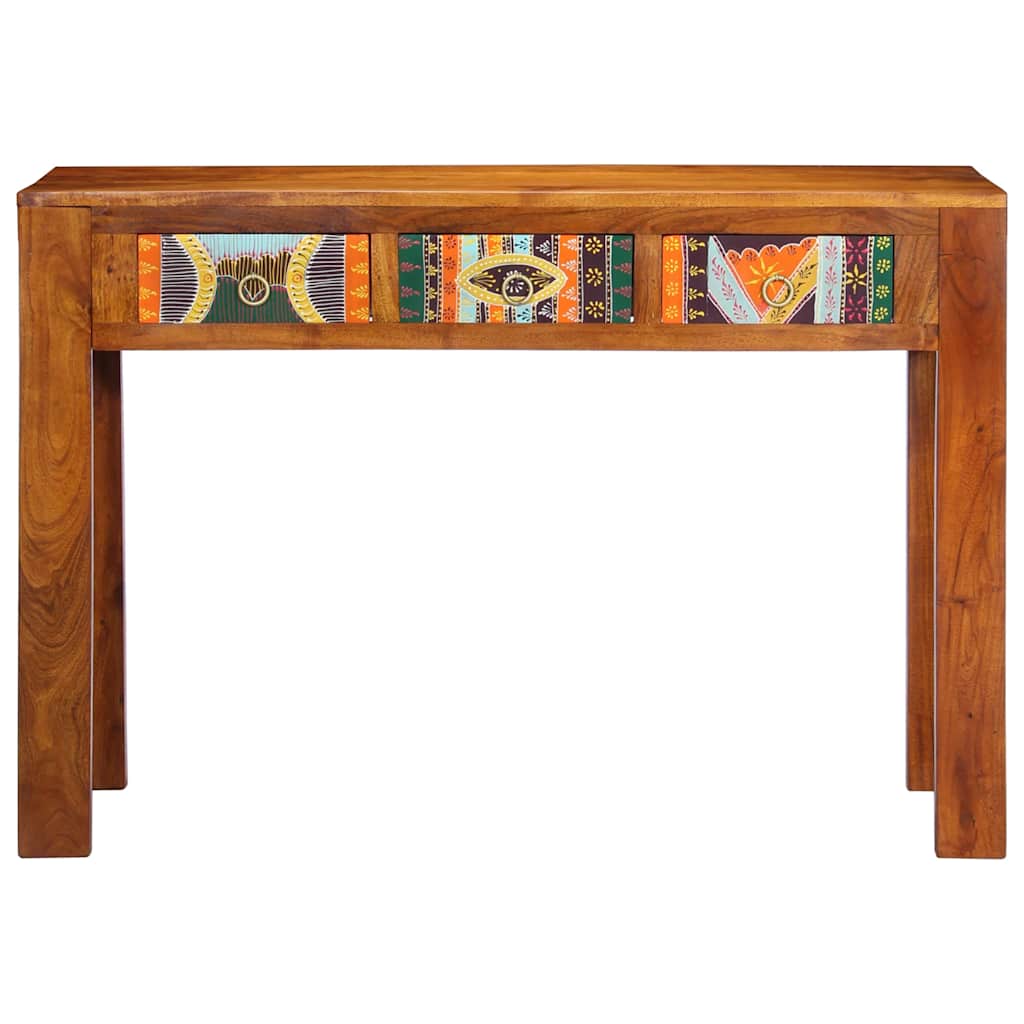 Solid Acacia Wood Console Table 110x35x75 cm - Elegant Design