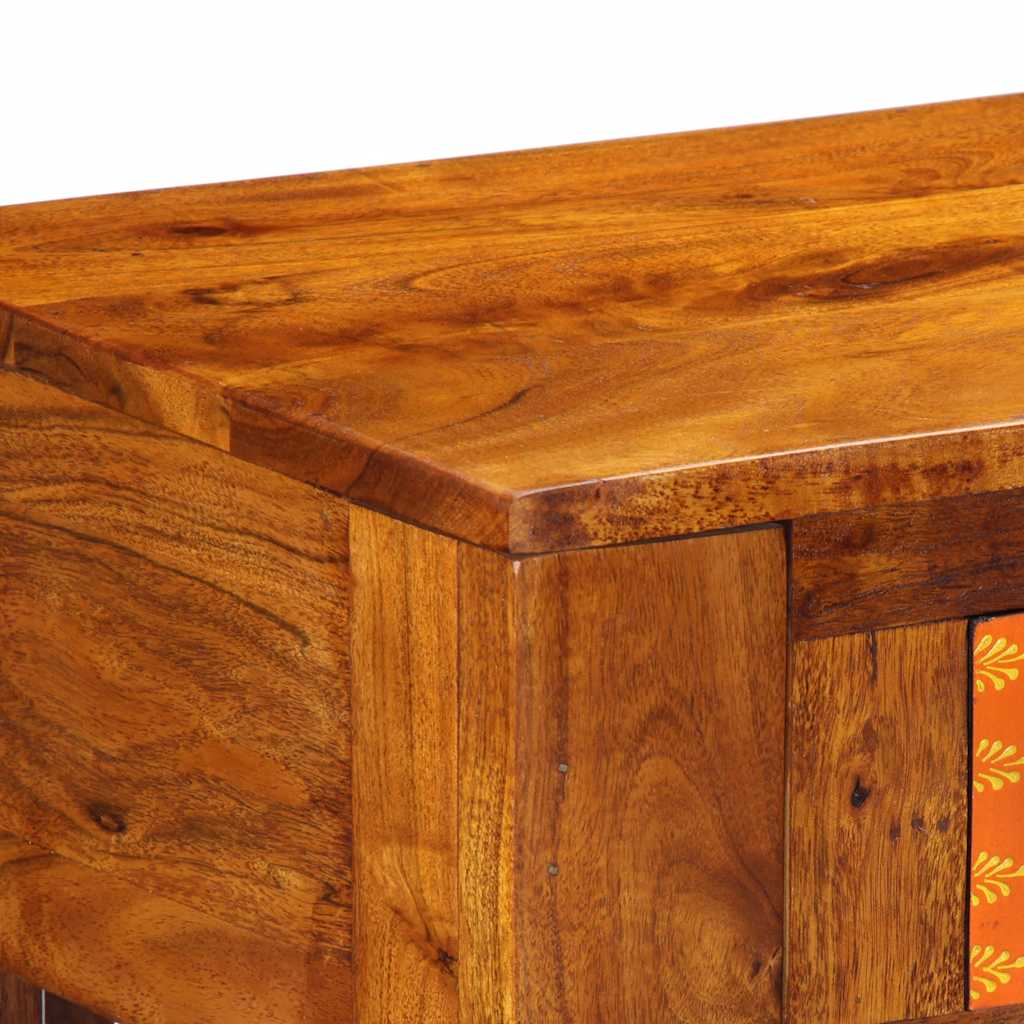 Solid Acacia Wood Console Table 110x35x75 cm - Elegant Design