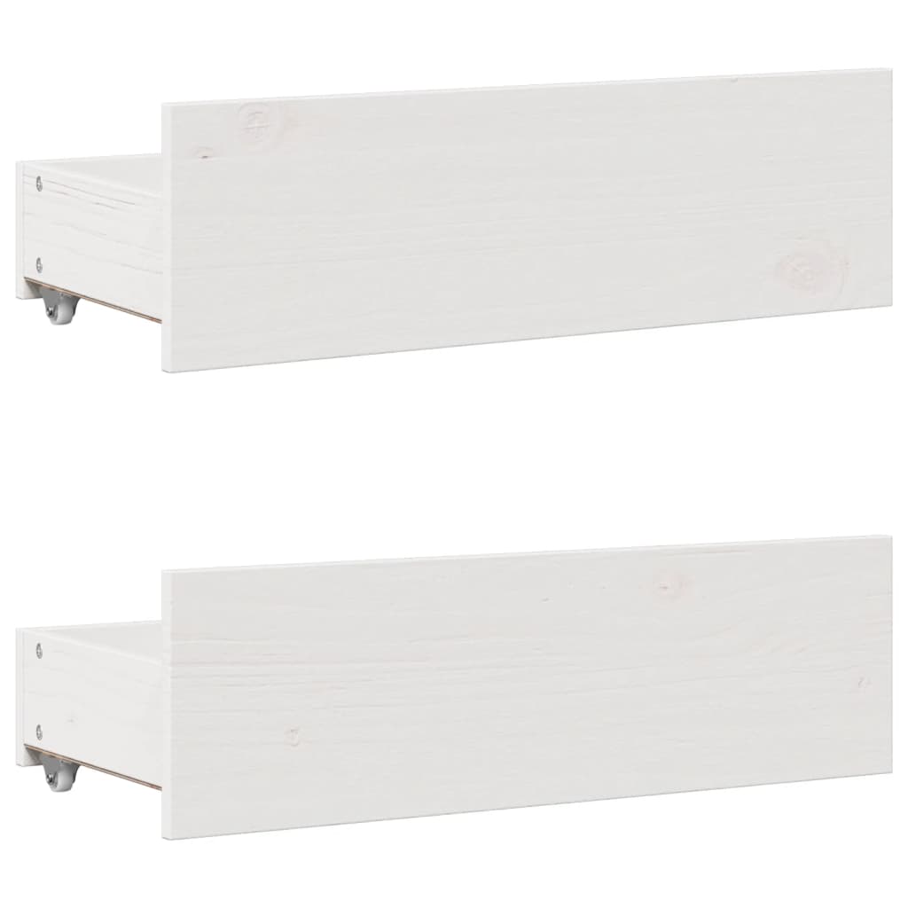 Bookcase Bed without Mattress White 140x190 cm Solid Wood Pine