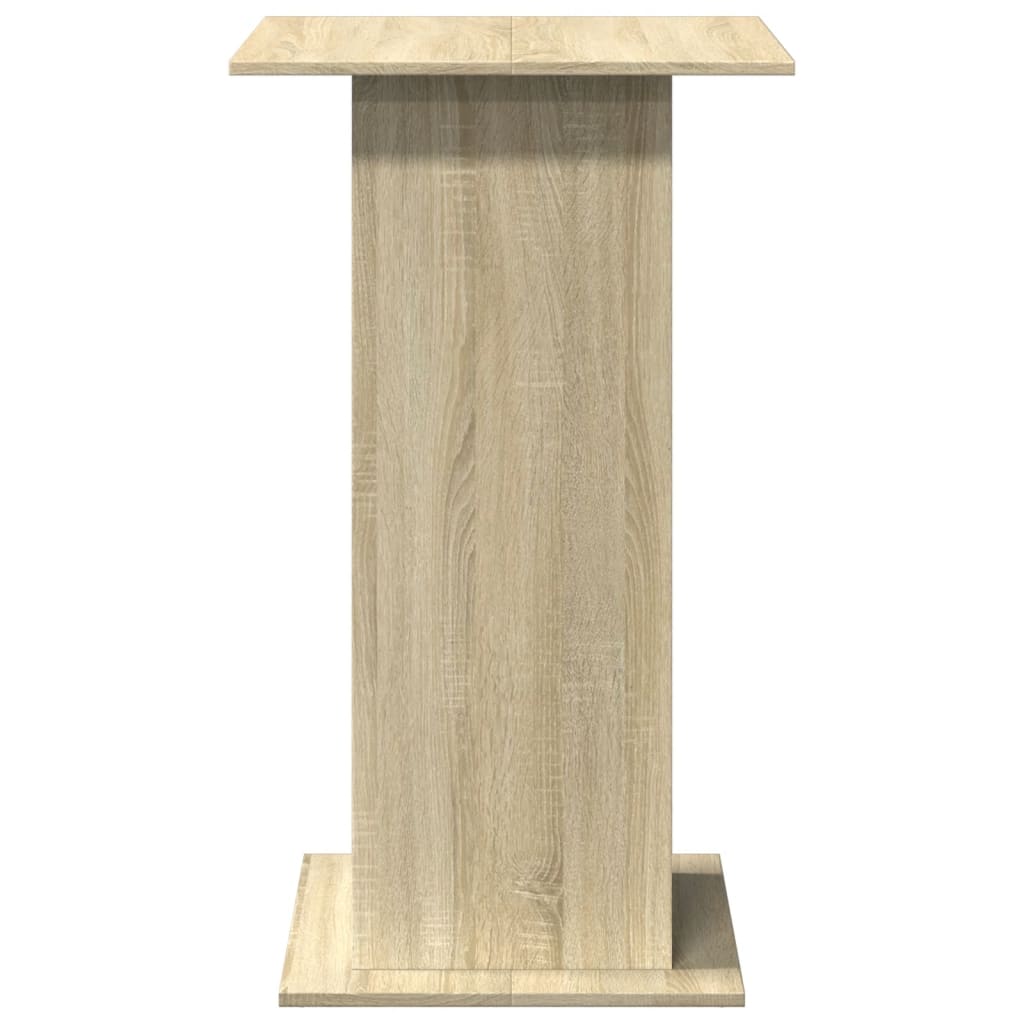 Sonoma Oak Bar Table with Storage 60x60x102 cm Engineered Wood