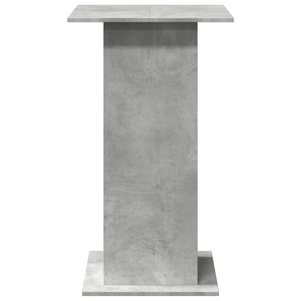 Concrete Grey Bar Table with Storage 60x60x102 cm Engineered Wood