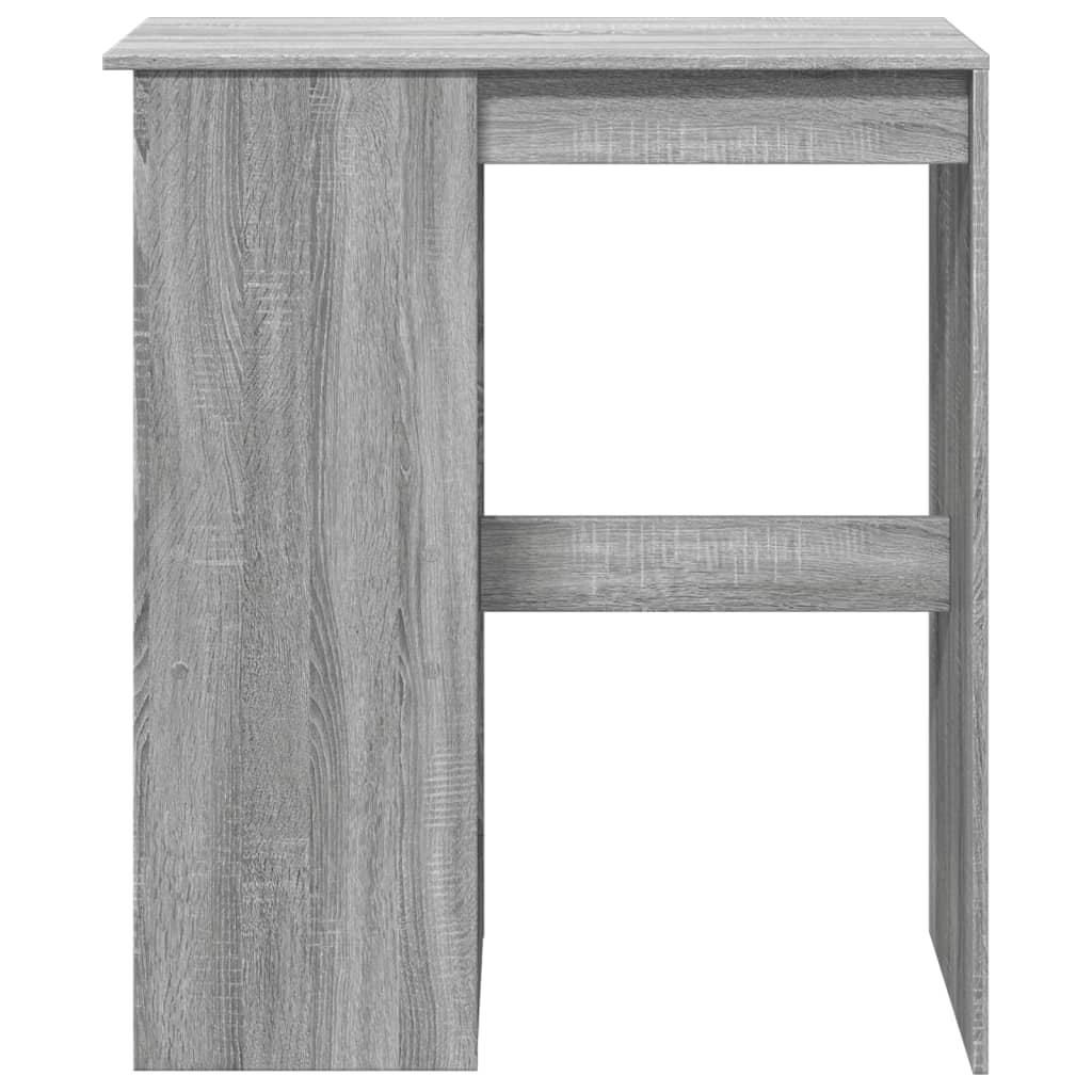 Grey Sonoma Engineered Wood Bar Table with Racks 90x47.5x103.5 cm