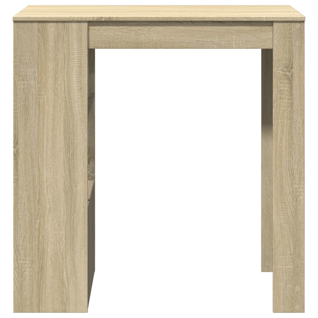 Sonoma Oak Bar Table with Racks, Engineered Wood 102x50x103.5 cm
