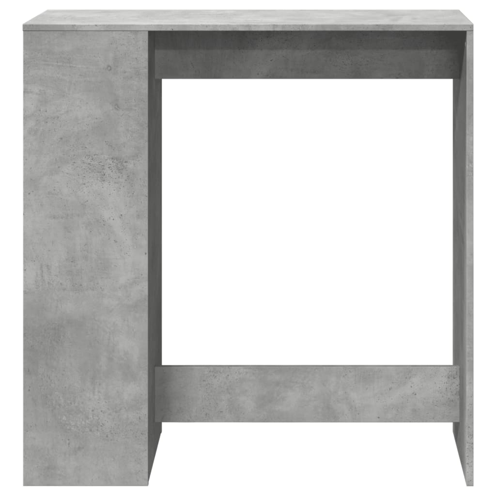 Concrete Grey Bar Table with Racks, 101x40x103.5 cm, Engineered Wood