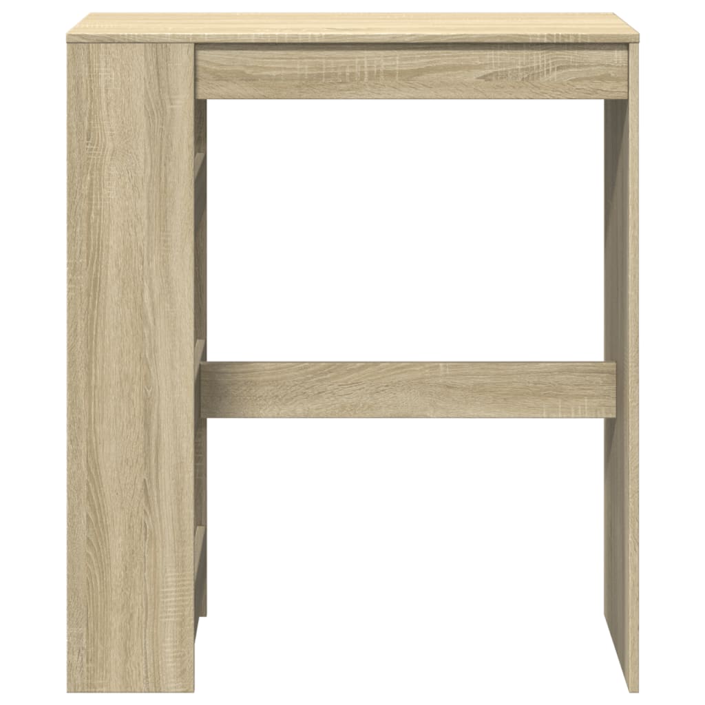 Sonoma Oak Bar Table with Racks, 90x40x103.5 cm, Engineered Wood
