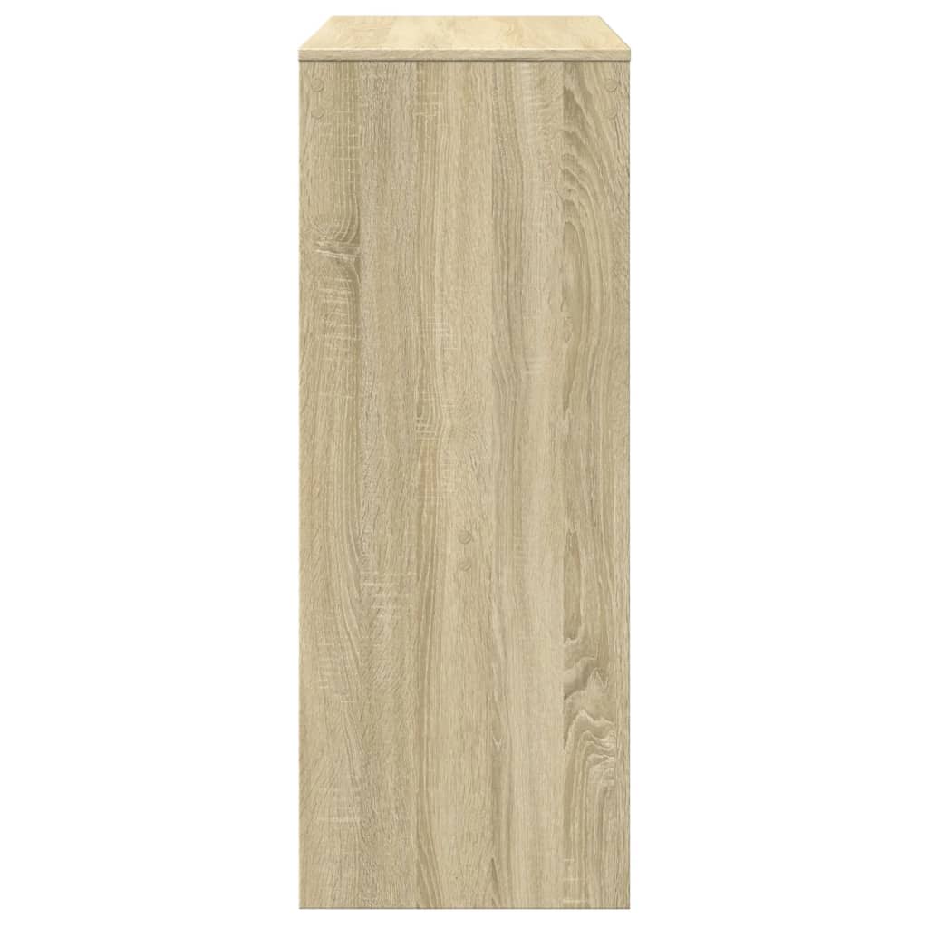 Sonoma Oak Bar Table with Racks, 90x40x103.5 cm, Engineered Wood