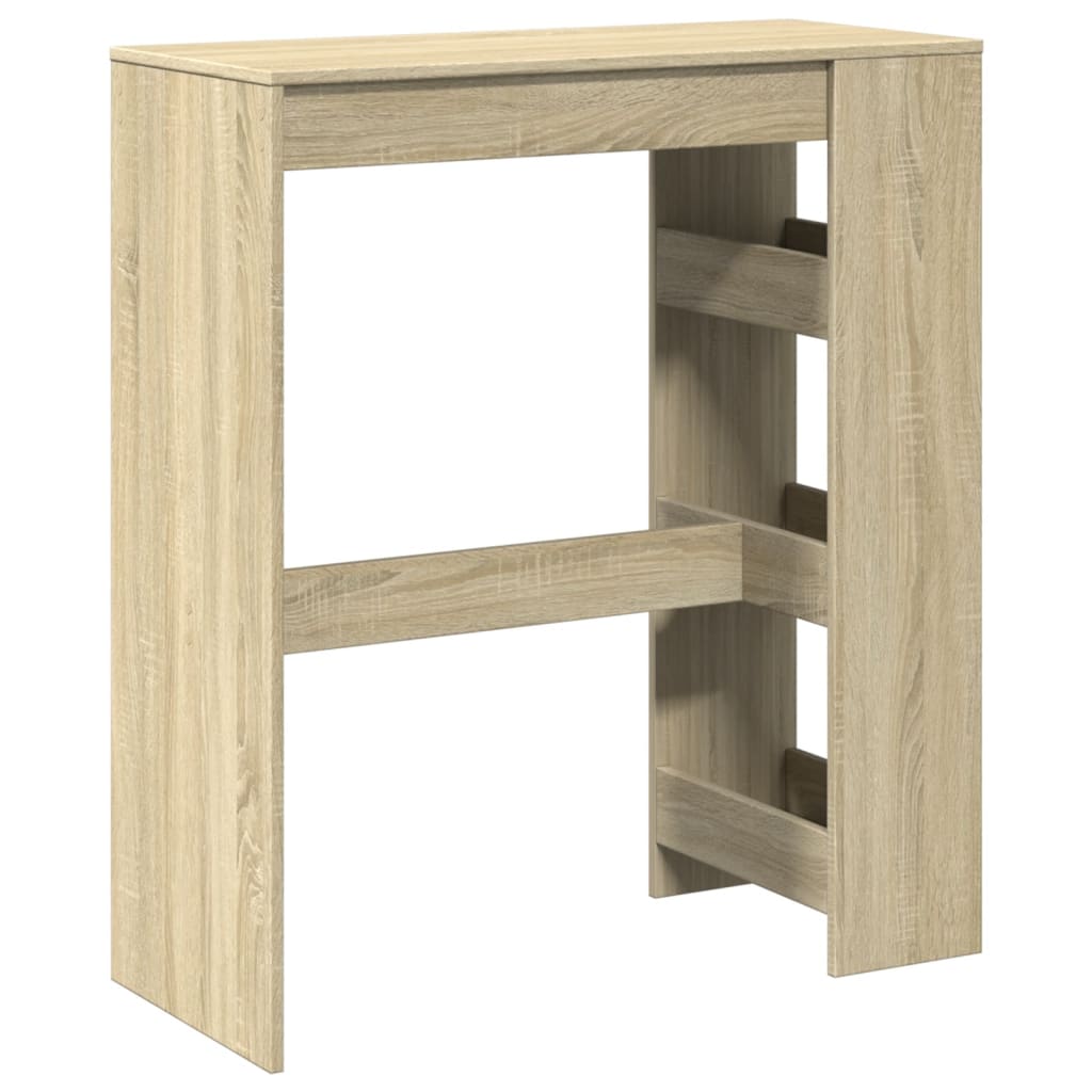 Sonoma Oak Bar Table with Racks, 90x40x103.5 cm, Engineered Wood