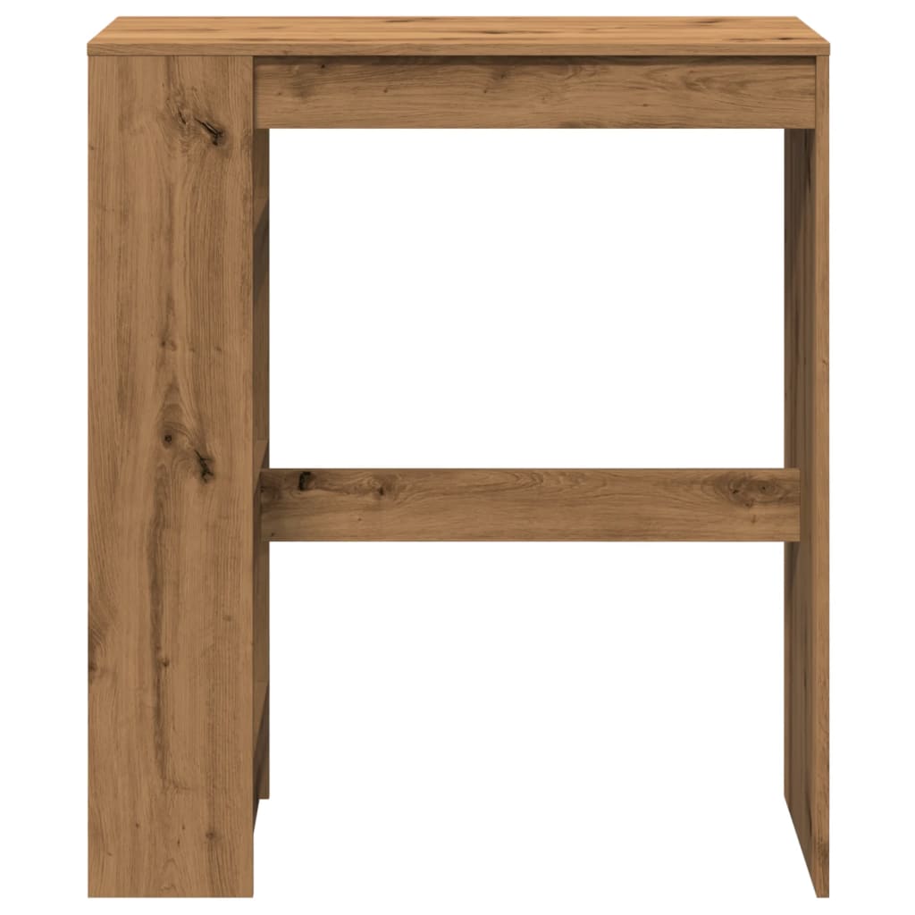 Artisan Oak Bar Table with Racks, Engineered Wood, 90x40x103.5 cm