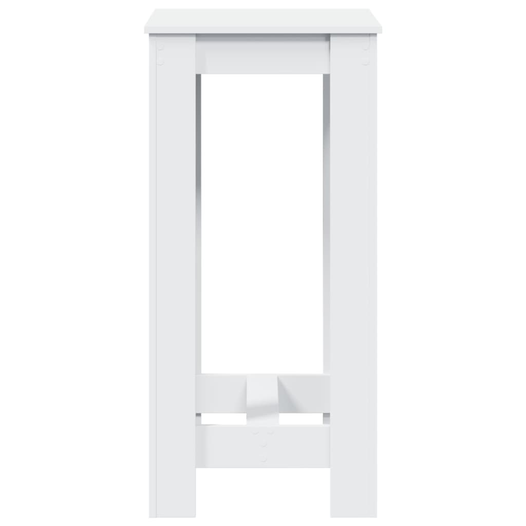 Stylish White Engineered Wood Bar Table 51x50x103.5 cm