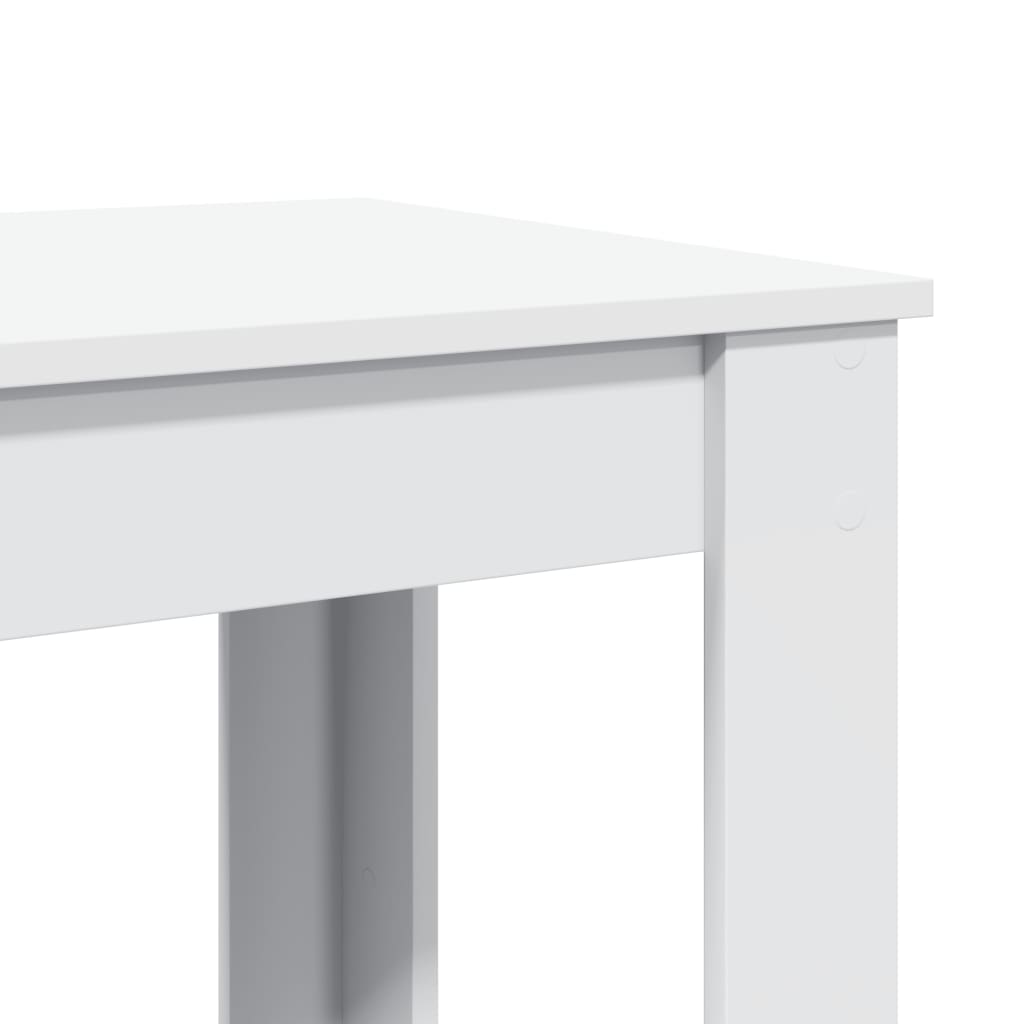 Stylish White Engineered Wood Bar Table 51x50x103.5 cm