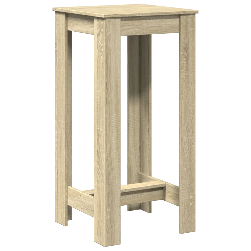 Sonoma Oak Bar Table, Engineered Wood, 51x50x103.5 cm