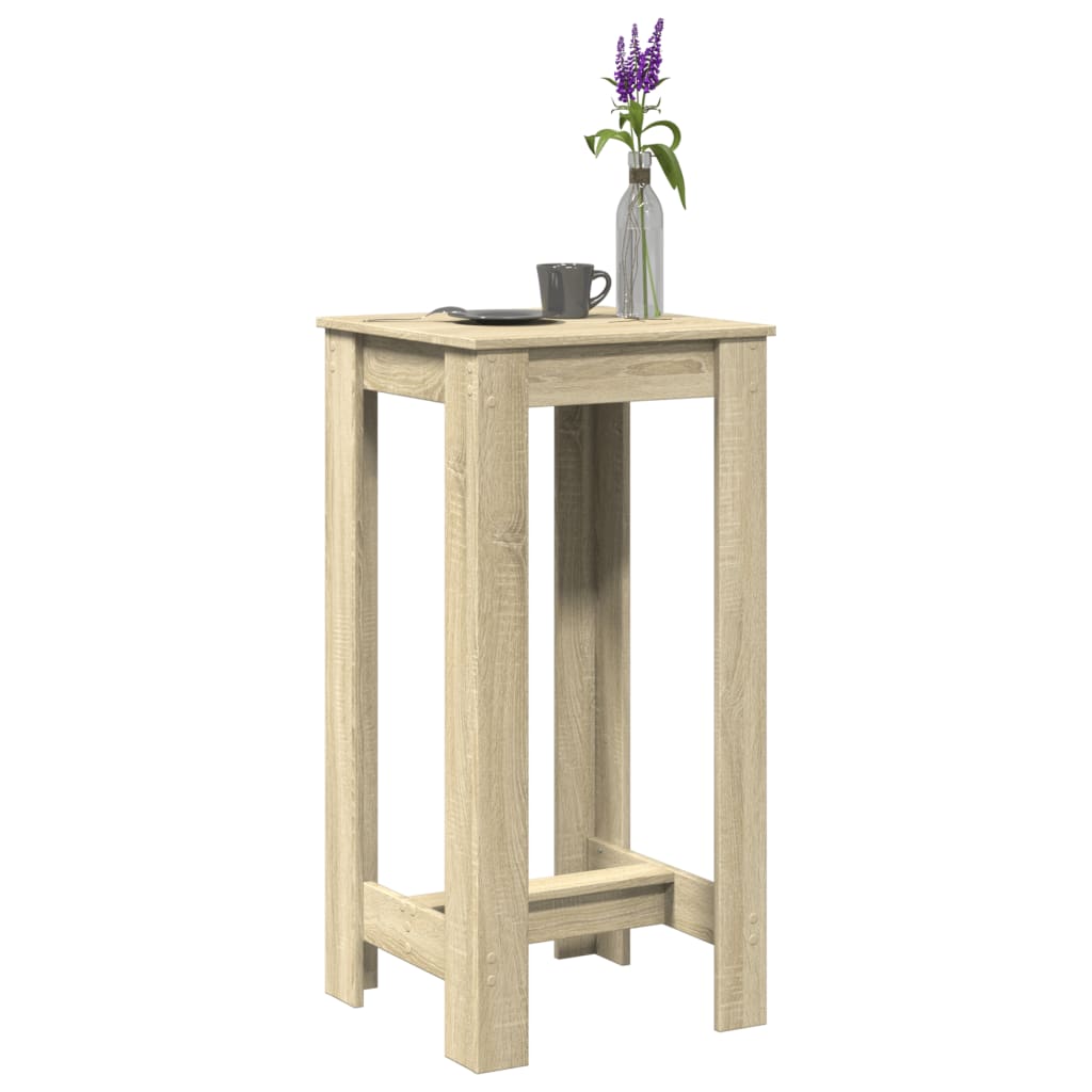 Sonoma Oak Bar Table, Engineered Wood, 51x50x103.5 cm