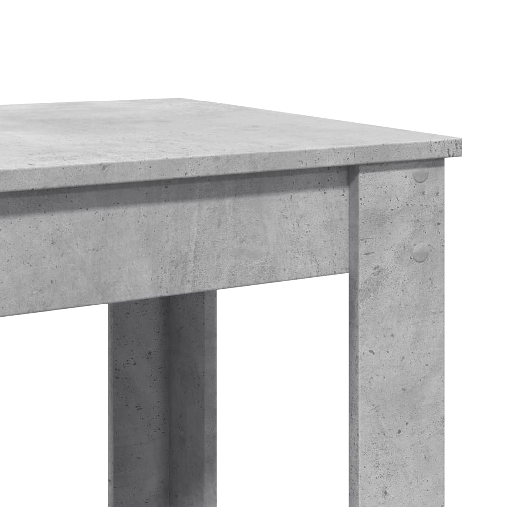 Concrete Grey Bar Table, Engineered Wood, 51x50x103.5 cm