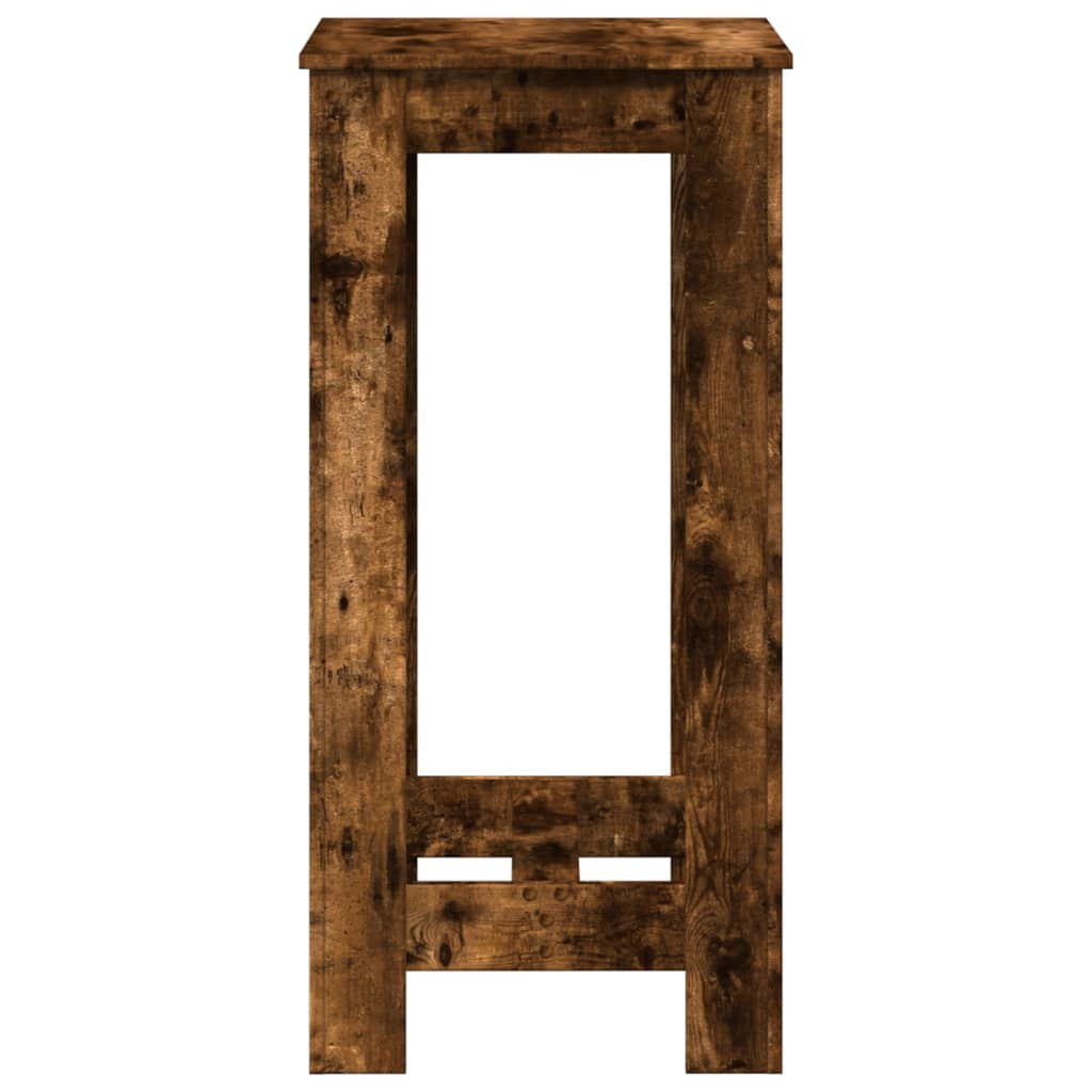 Smoked Oak Bar Table 51x50x103.5 cm - Engineered Wood Elegance