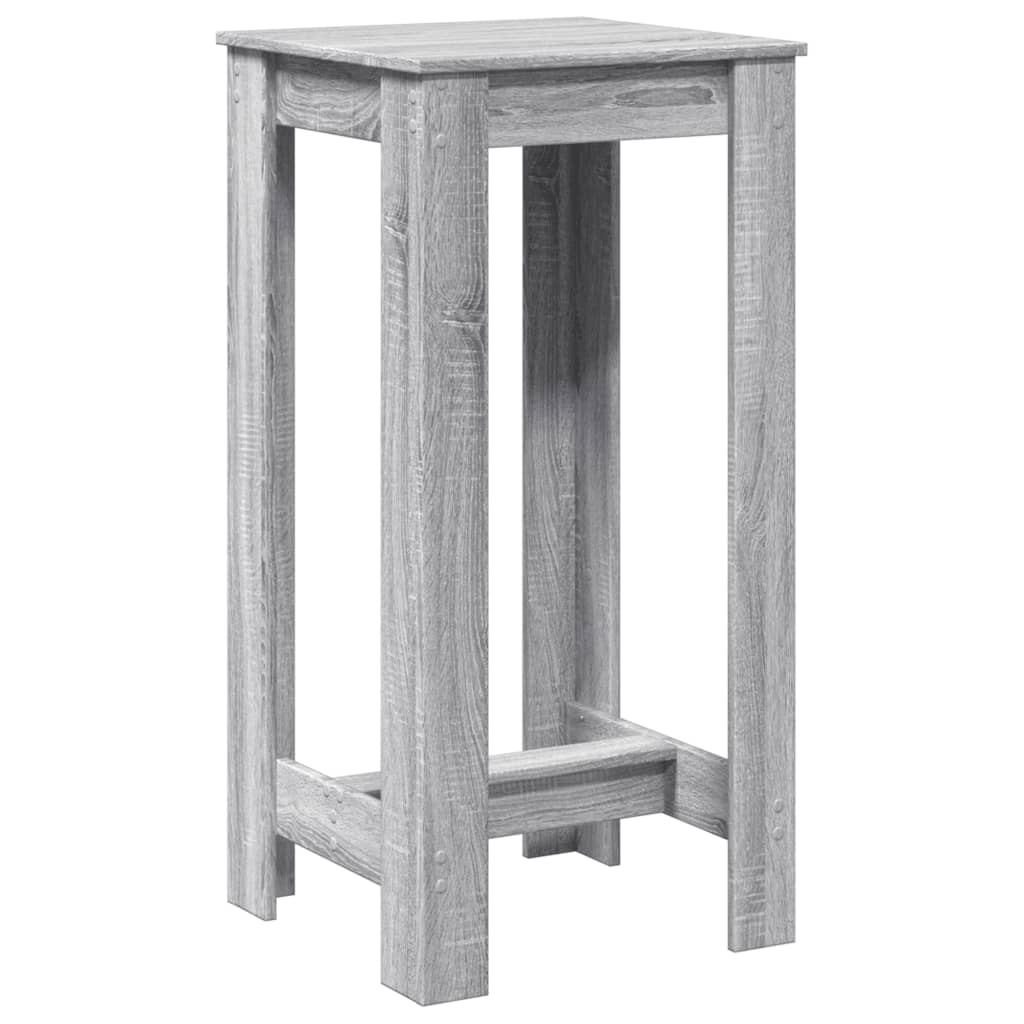 Grey Sonoma Bar Table, 51x50x103.5 cm, Engineered Wood