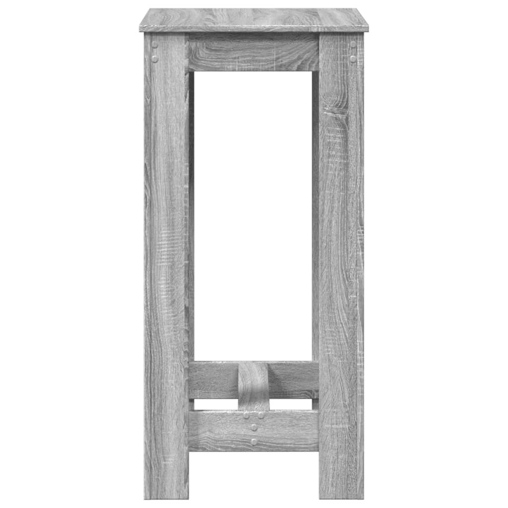 Grey Sonoma Bar Table, 51x50x103.5 cm, Engineered Wood