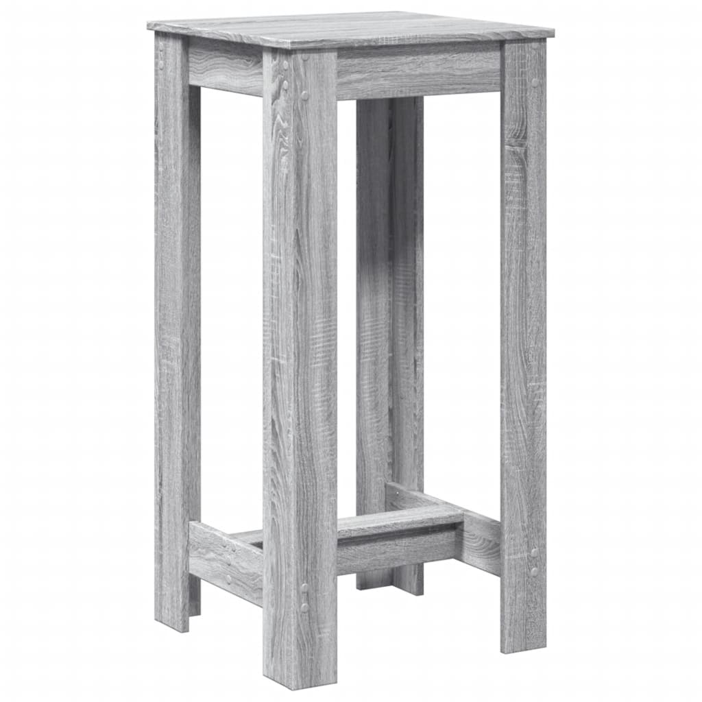 Grey Sonoma Bar Table, 51x50x103.5 cm, Engineered Wood